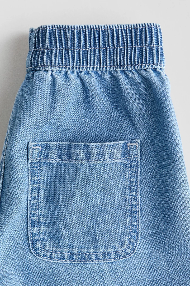 H&M Scalloped denim joggers